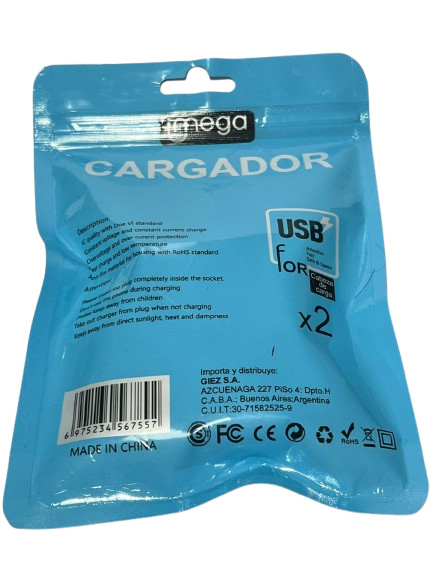 Cabezal de Carga Imega Premium – Doble Salida 2.4A - Imagen 4